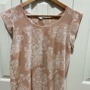 Piphany BRITTANY top, pink and white. size S.